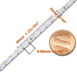 New low profile Nano LED Strip Light with just 5mm width 